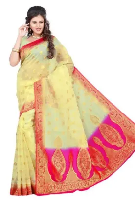 Picture of handmade tribal printed pure silk saree purple dress ma