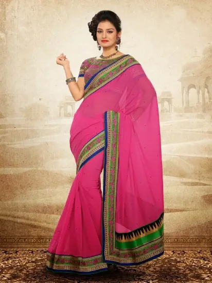 Picture of india kanjivaram silk sari modest maxi gown designer et