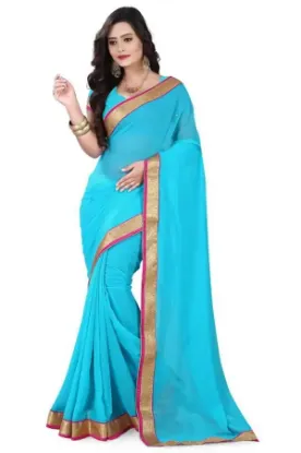 Picture of indian bollywood designer party wear pure cotton saree 