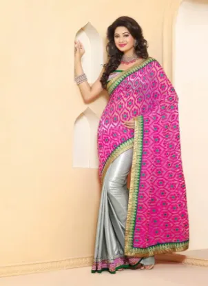 Picture of indian bollywood designer saree party wear ethnic pakis