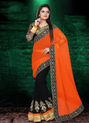 Picture of indian bollywood designer saree-pakistani wedding part,