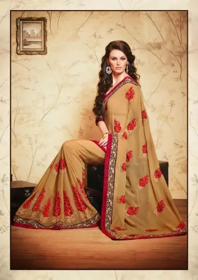 Picture of indian bollywood party wear saree pakistani designer et