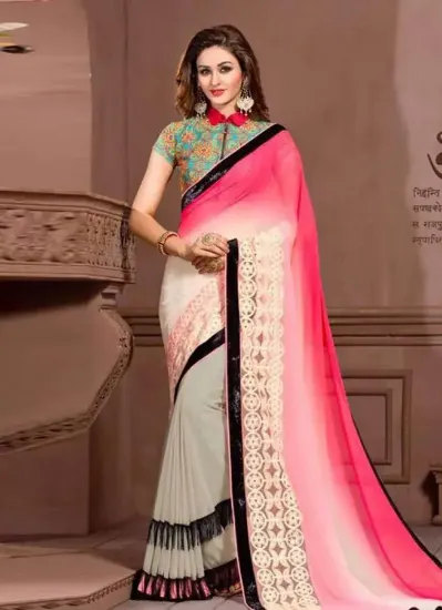 Picture of indian bollywood saree reception partywear traditional,