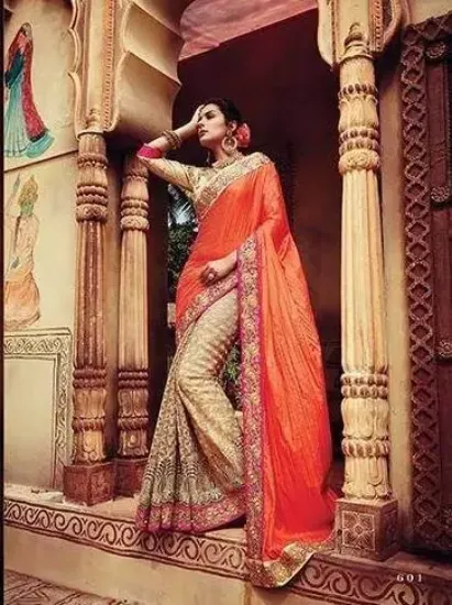 Picture of indian bollywood sari designer party wear wedding pakis