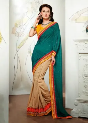 Picture of indian bollywood supernet kota saree with beautiful em,