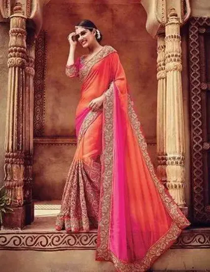 Picture of indian bollywood women saree designer pakistani modest 