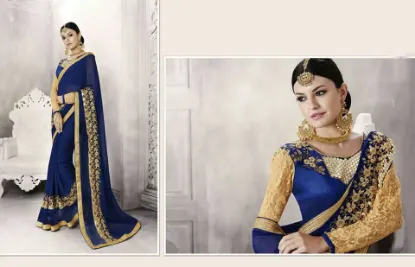 Picture of indian designer fantastic royal traditional sari ethni,