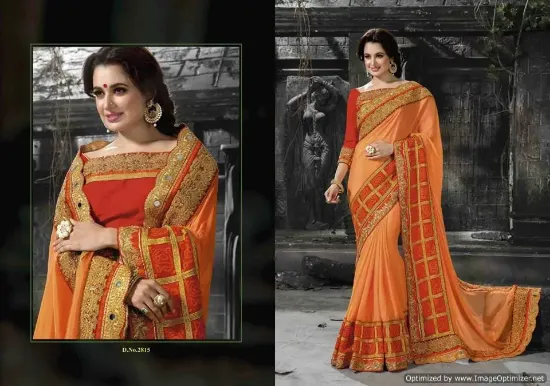 Picture of indian designer pink embroidered bollywood style sari ,