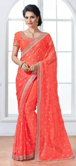 Picture of indian designer saree designer saree fashion saree mul,