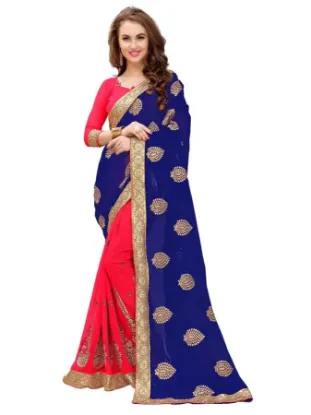 Picture of indian designer saree partywear women wedding bridal le