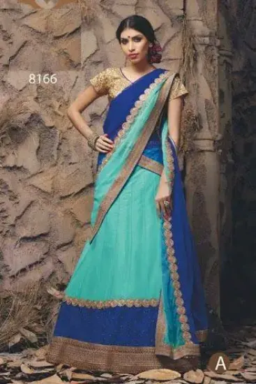 Picture of indian designer saree wedding party wear pakistani lehe