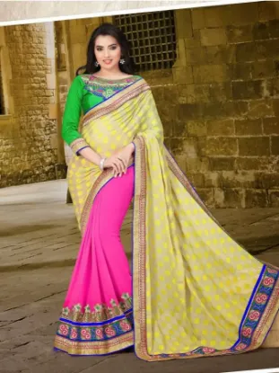 Picture of indian designer sari beautiful partyware saree a ,e1263