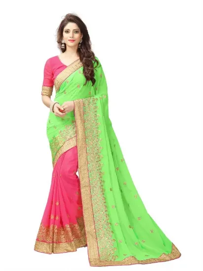 Picture of indian designer sari bollywood ethnic traditional wear 