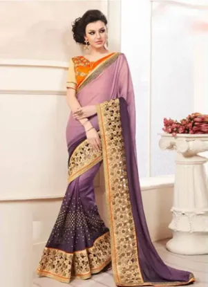 Picture of indian designer sari bollywood ethnic traditional wear,