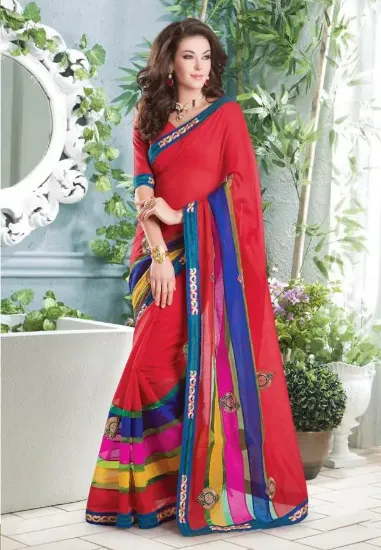 Picture of indian designer sari designer partyware ethnic beautif,