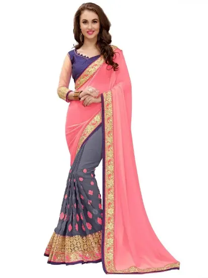 Picture of indian designer sari ethnic beautiful saree ,e4160