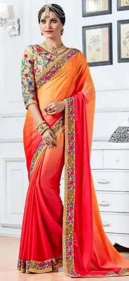 Picture of indian designer sari ethnic parti wear so beautiful sa,