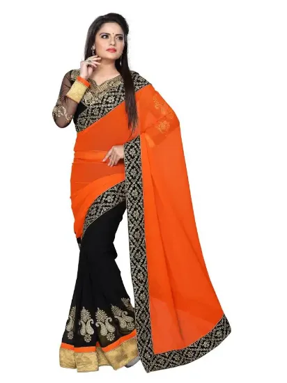 Picture of indian designer sari ethnic party wear saree ,e4174