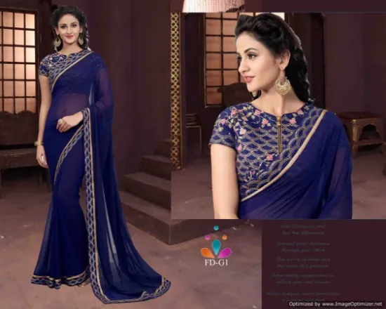 Picture of indian designer sari ethnic traditional saree ,e4178