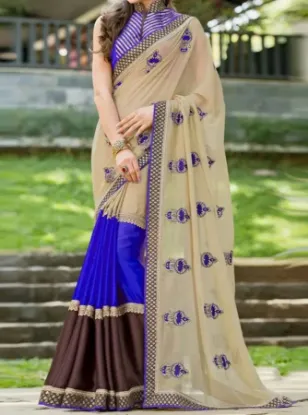 Picture of indian designer sari ethnic treditional saree,e7622 ,e7