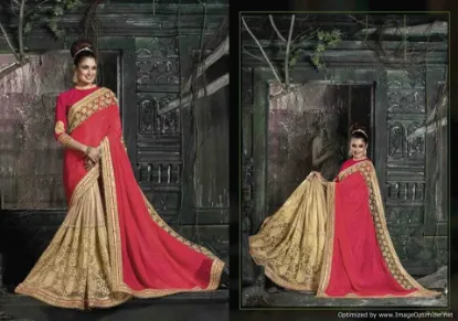 Picture of indian designer sari ethnic wedding wear beautiful gre,