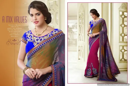 Picture of indian designer sari fancy ethnic saree,e3335 ,e3335