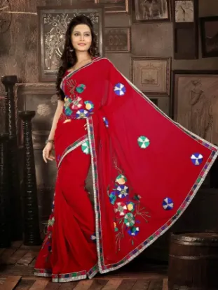 Picture of indian designer sari partyware ethnic culture saree nx 