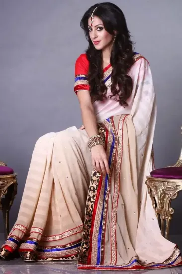 Picture of indian designer sari sharee devi style bollywood georg,