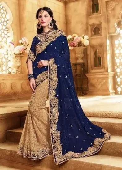 Picture of indian designer wedding traditional sari women bollywo,