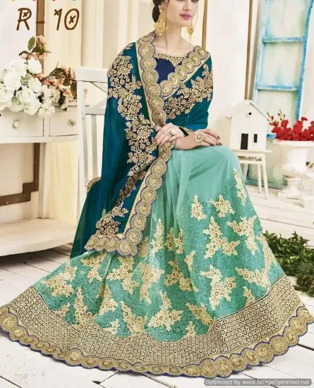 Picture of indian dress designer party wear woman pakistani leheng