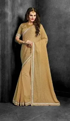 Picture of indian ethnic bollywood designer women saree sari wedd,