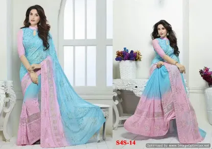 Picture of indian ethnic casual designer wear sari modest maxi gow