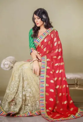 Picture of indian ethnic designer saree pakistani silk wedding sa,