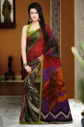 Picture of indian ethnic exclusive designer wear sari women fashi,