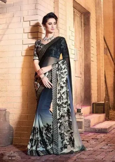 Picture of indian fancy designer sari partywear celebrity bollywo,