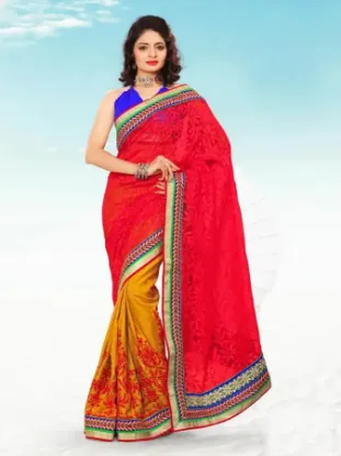 Picture of indian handmade designer fashion saree georgette blend 