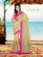 Picture of indian handmade pure silk pink saree floral printed eth