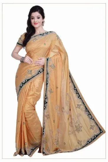 Picture of indian handmade saree abstract printed pure silk pink s