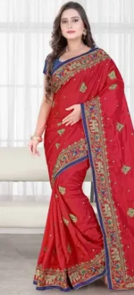 Picture of indian handmade saree silk blend printed sarong fashion