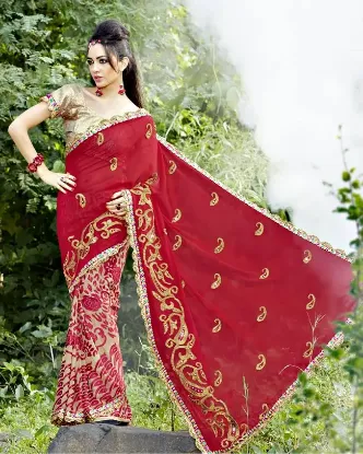 Picture of indian marriage fashion designer saree wedding party we