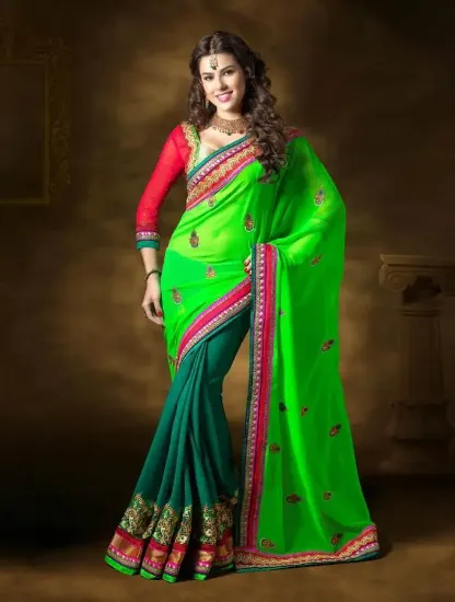 Picture of indian modest maxi gown designer saree ethnic wedding b