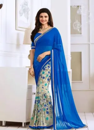 Picture of indian modest maxi gown designer saree wedding party we