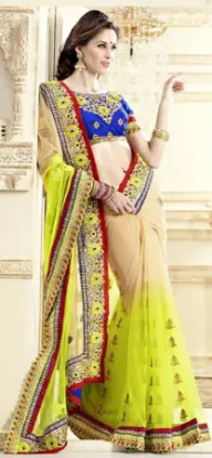 Picture of indian pakistani bollywood beautiful chanderi silk sari