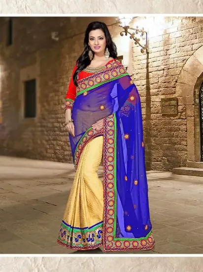 Picture of indian pakistani saree dress design fancy fashion women