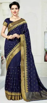 Picture of indian party designer sari bollywood style ethnic viol,