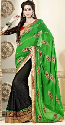 Picture of indian partywear sari wedding bollywood stylish saree d