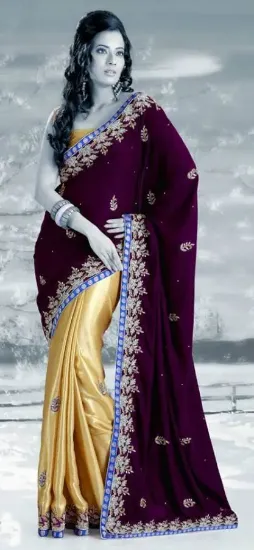 Picture of indian saree party wedding reception attractive sari bo