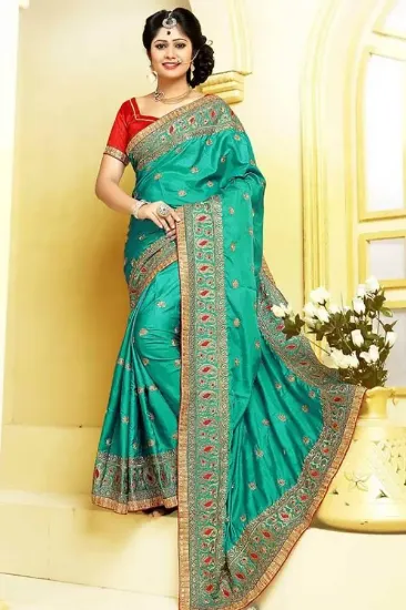 Picture of indian saree women bollywood wedding designer sari fes,