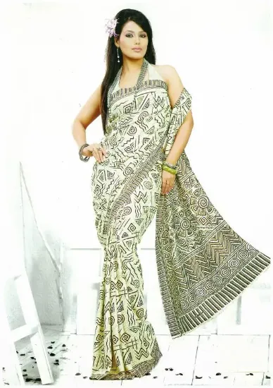 Picture of indian traditional bollywood saree ethnic designer par,