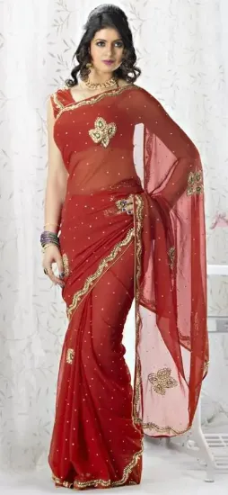 Picture of indian traditional saree pack of women party wear handm